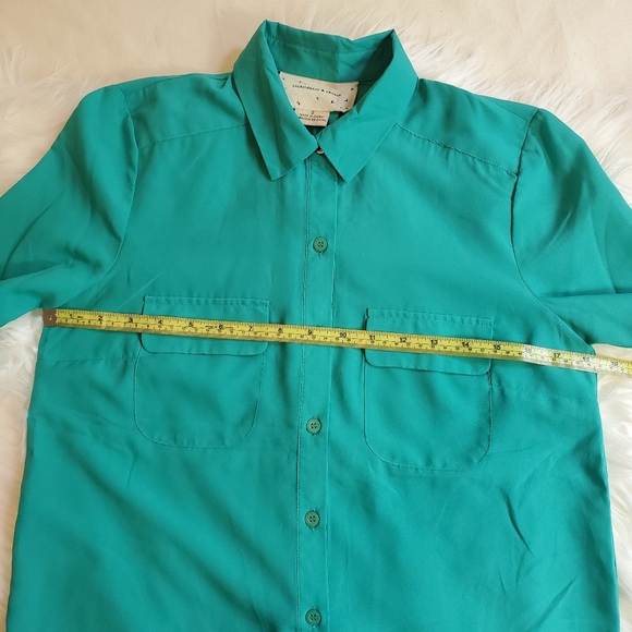 Turqoise Button-Up Top - Picture 8 of 10
